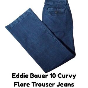 Eddie Bauer Curvy Flare Trouser-Style Jeans